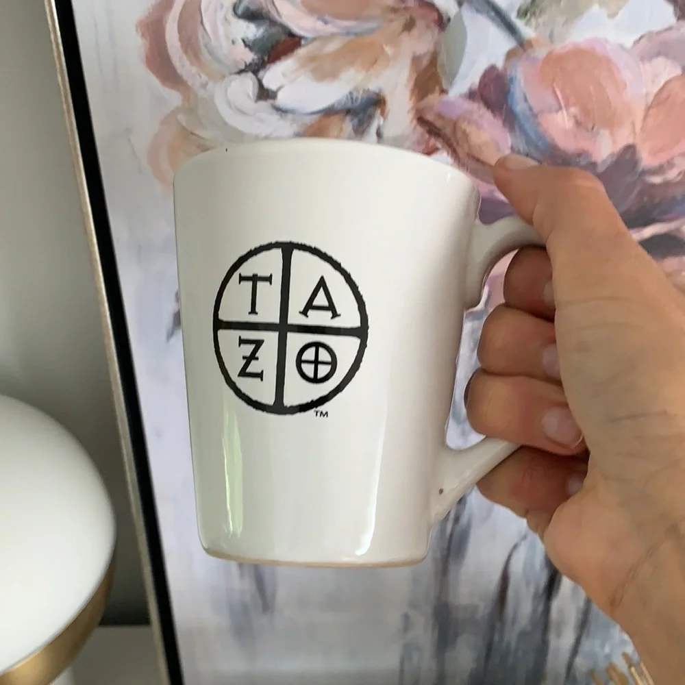 TAZO Tea 2012 Logo Starbucks‎ Cream Coffee Mug